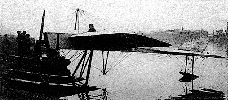 Blériot při na břehu Seiny